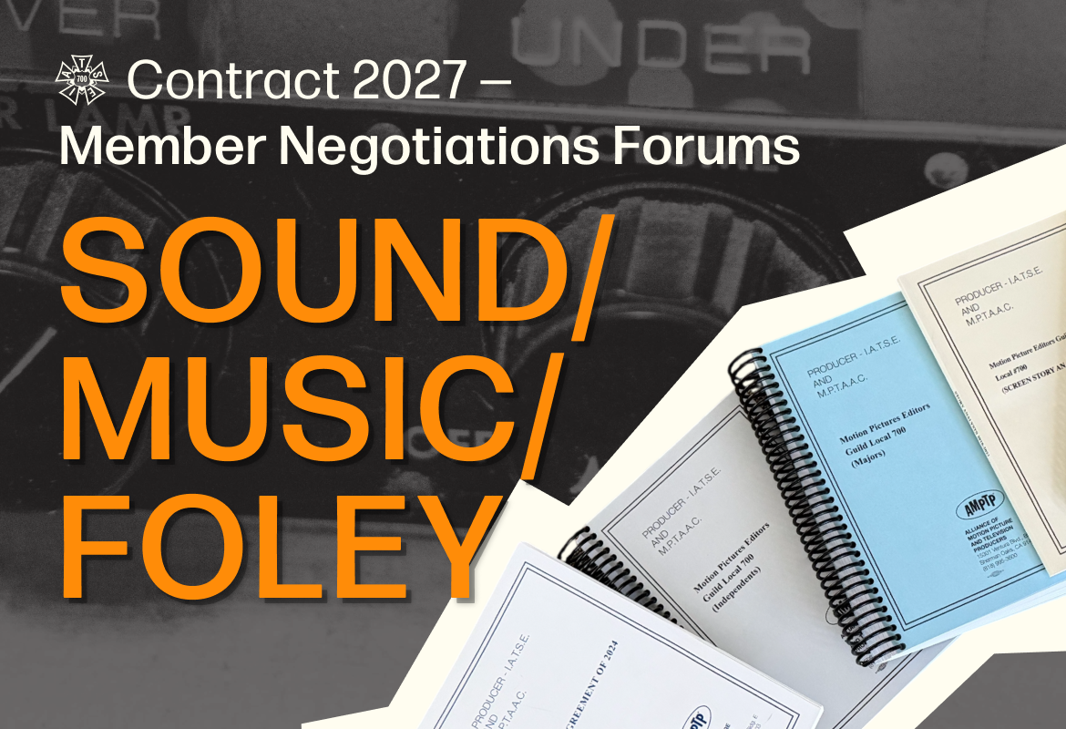 <span class=''>Member Negotiations Forum: SOUND/MUSIC/FOLEY</span>